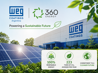 WEG Coatings Argentina Transitions to 100% Renewable Energy Through Partnership with 360Energy