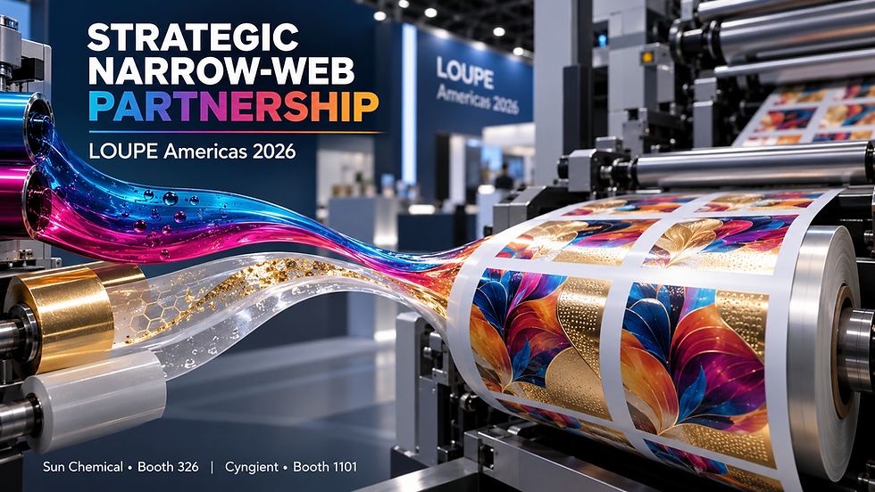 Sun Chemical and Cyngient Announce Strategic Narrow-Web Partnership at LOUPE Americas 2026