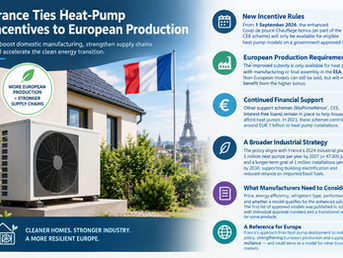 France Ties Heat-Pump Incentives to European Production