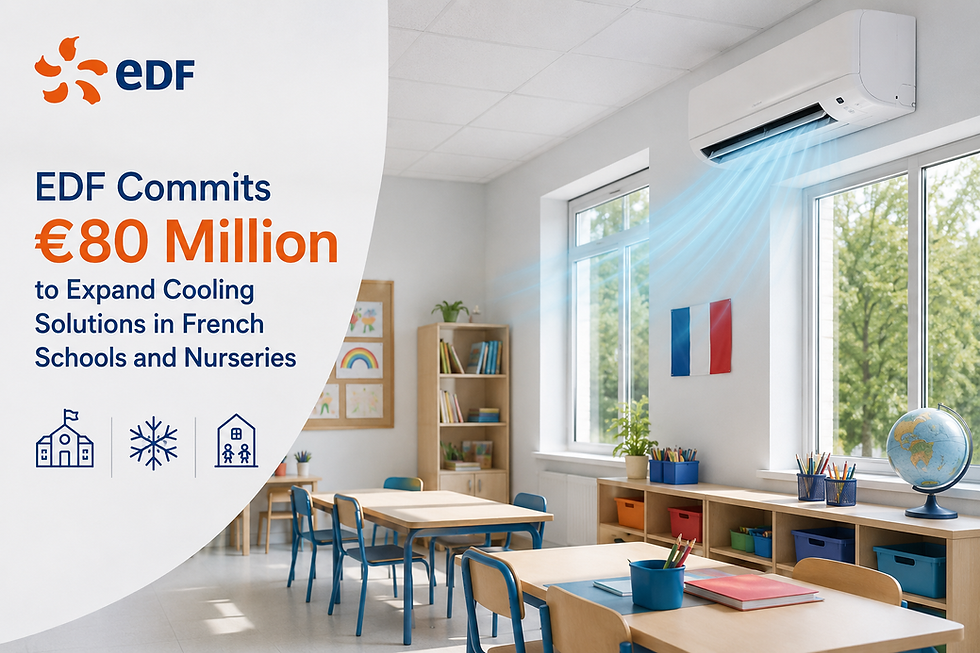 EDF Commits €80 Million to Expand Cooling Solutions in French Schools and Nurseries