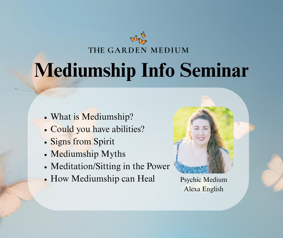Information on what the recorded class covers including mediumship course topics, mediumship questions, and meditations.