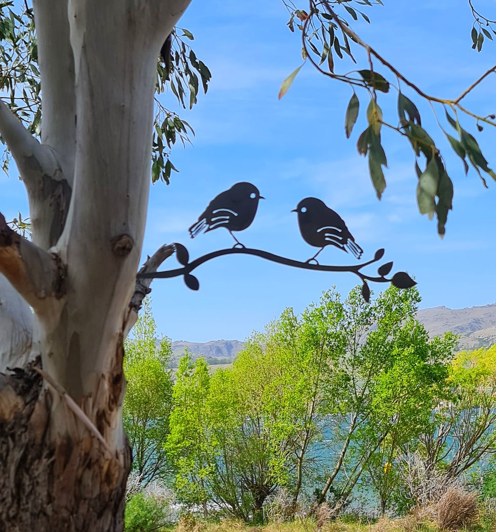 Thumbnail: Black Robin pair tree spike