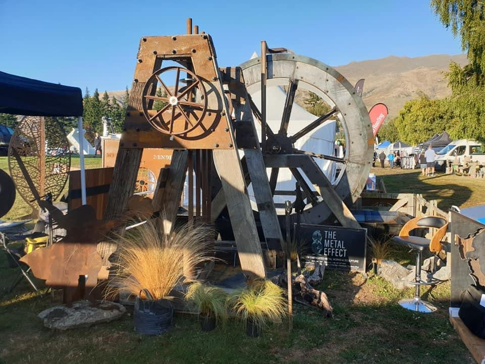 Thumbnail: Handmade Corten Steel Water Wheels NZ | Garden Water Features | The Metal Effect