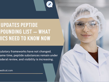 FDA Updates Peptide Compounding List — What Clinics Need to Know Now