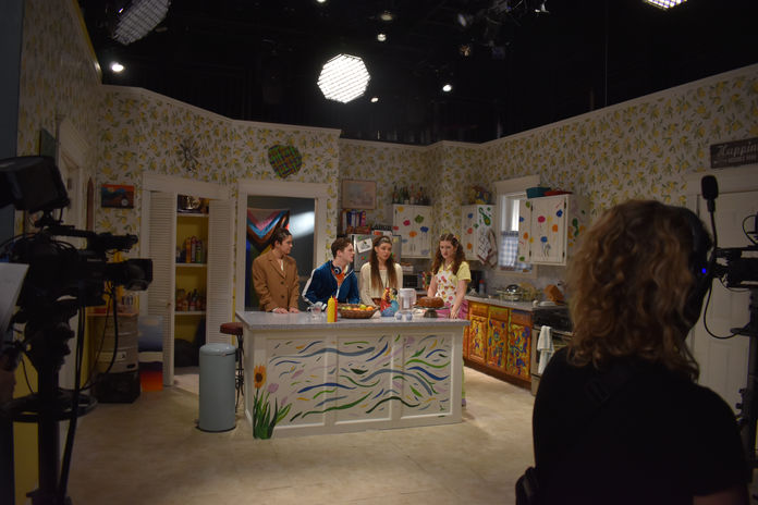 Acsa Welker, Aidan Close, Michaela Lazarou, and Katie Mcrae in Art House, Addison Cummings