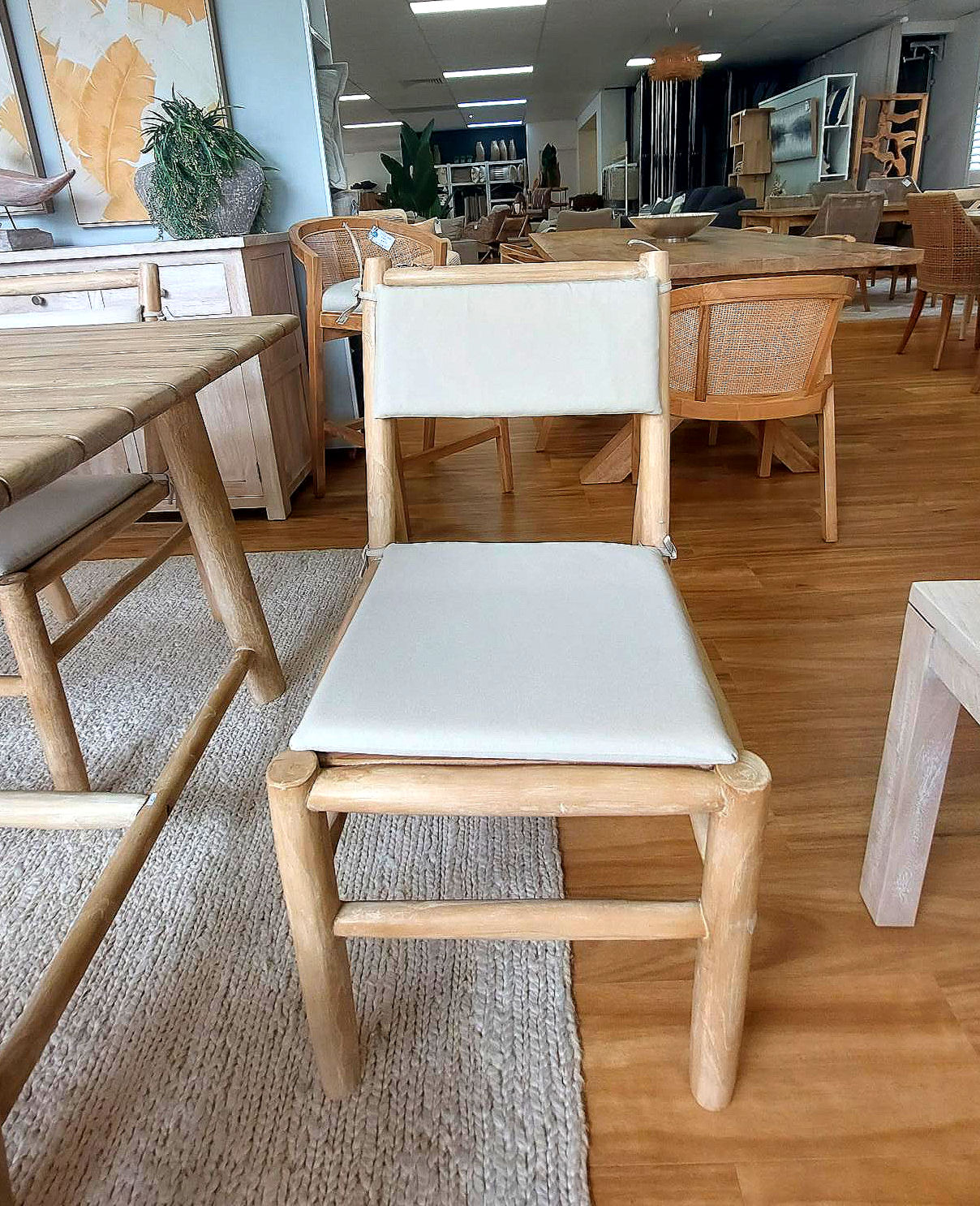 ARIYA TEAK DINING CHAIR WITH CUSHIONS