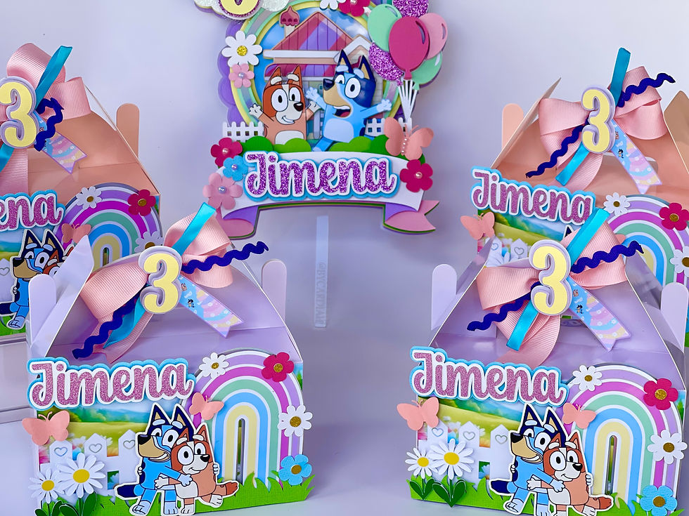 Thumbnail: Bluey y Bingo cake topper  By Cardiah