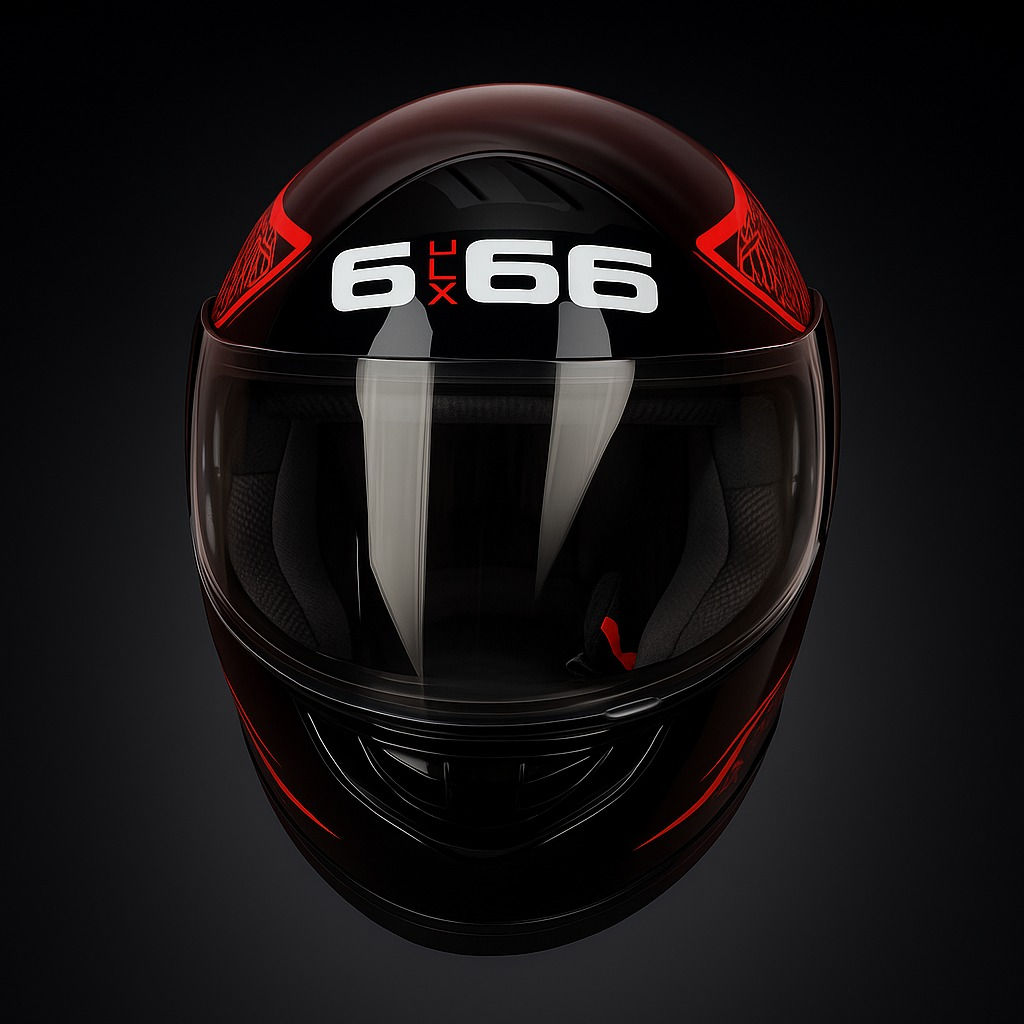 Casco Certificado Para Moto Seguro Diseño Cerrado Abatible Negro Lisa