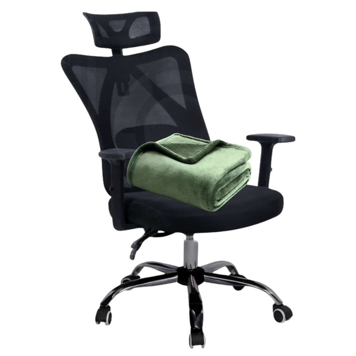 Silla Ergonómica Para Oficina Reclinable, Frazada Individual