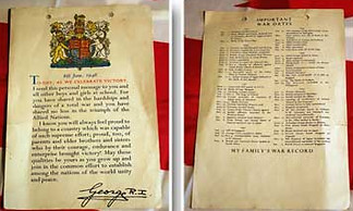 ww2 King's letter to primary children