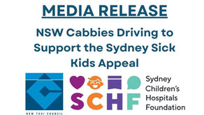 Media Release - NSW Cabbies Driving to Support the Sydney Sick Kids Appeal