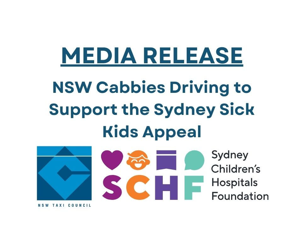 Media Release - NSW Cabbies Driving to Support the Sydney Sick Kids Appeal