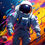 Küçük resim: 3D Rendring Astronaut Canvas Baskı