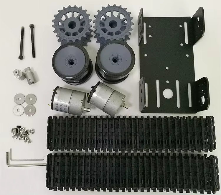 Thumbnail: Robot tank Crawler Chassis for Smart Car Metal Panel