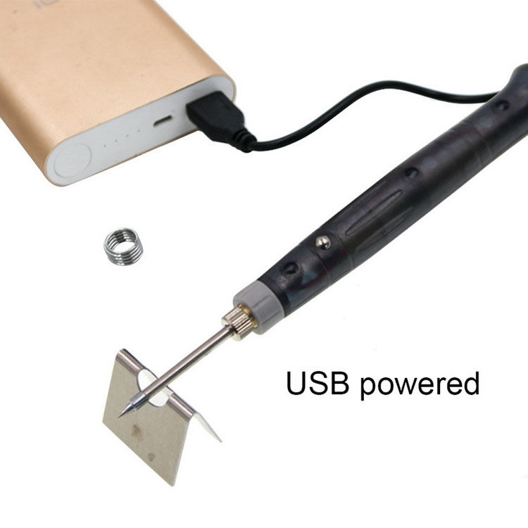 Thumbnail: USB mini Electric soldering iron set 8W Mobile phone repair manual tool comb