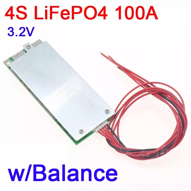 4S 100A 12V with Balance LiFePO4 Lithium battery Protection Board BMS 3.2V UPS i