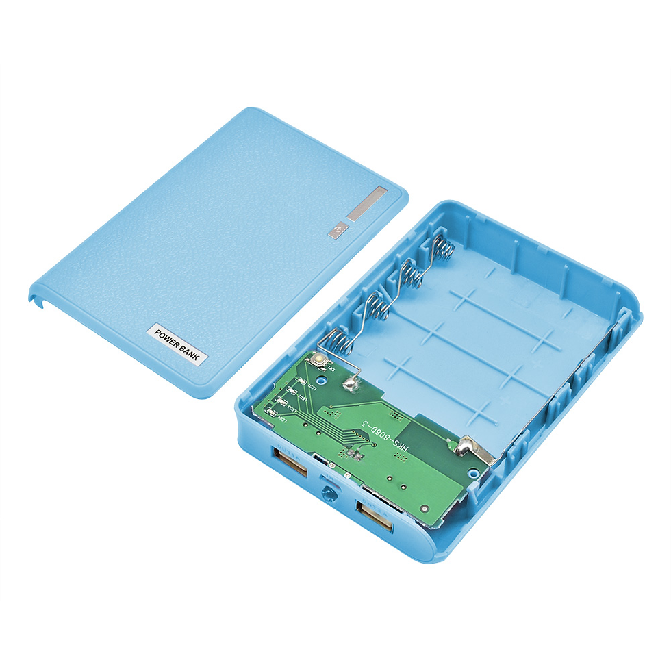 Thumbnail: 4x18650 Universal 5V Dual USB 18650 Power Bank Battery Box