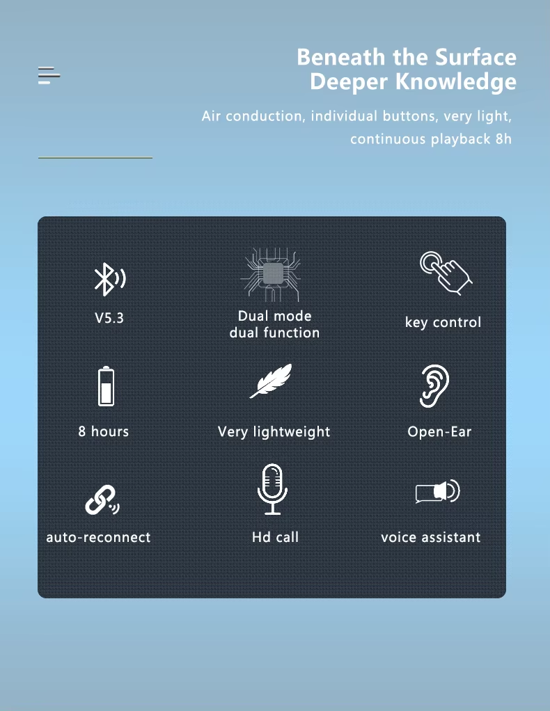 Thumbnail: Over Ear Wireless Earphone Neck Hanging Headphones