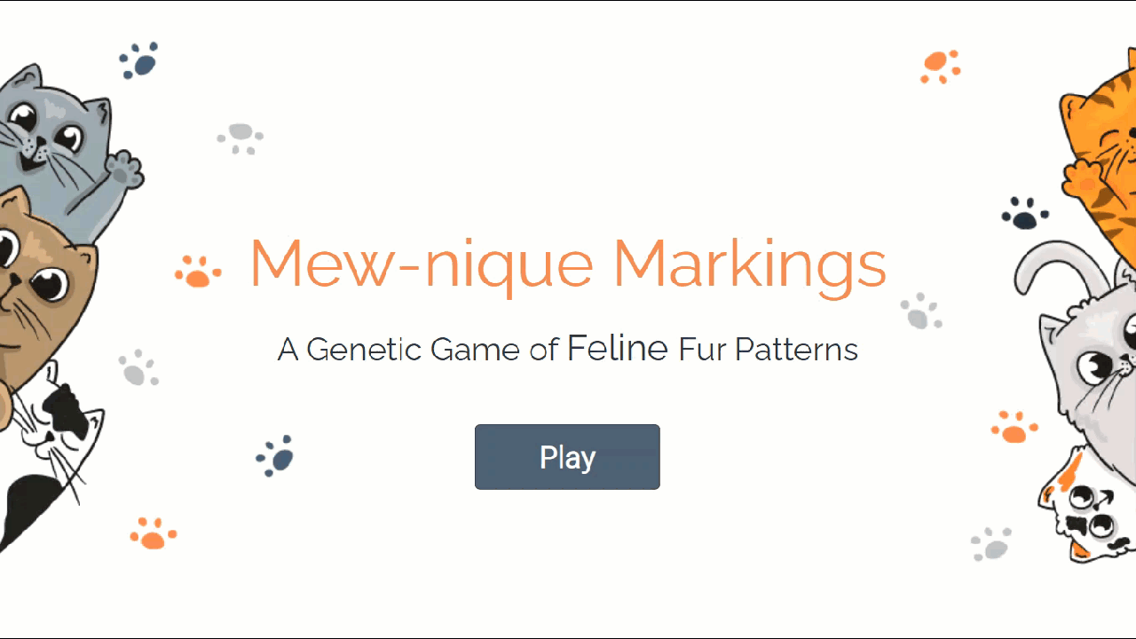 Mewnique Markings, a cat genetics game