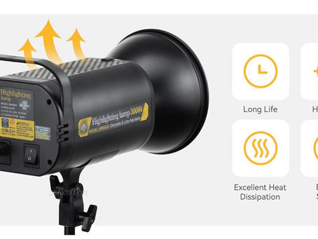 ไฟสตูดิโอ MM8820 ปรับอุณหภูมิสีได้ด้วย สามารถควบคุมการทำงานของไฟ ด้วยรีโมทคอนโทรล