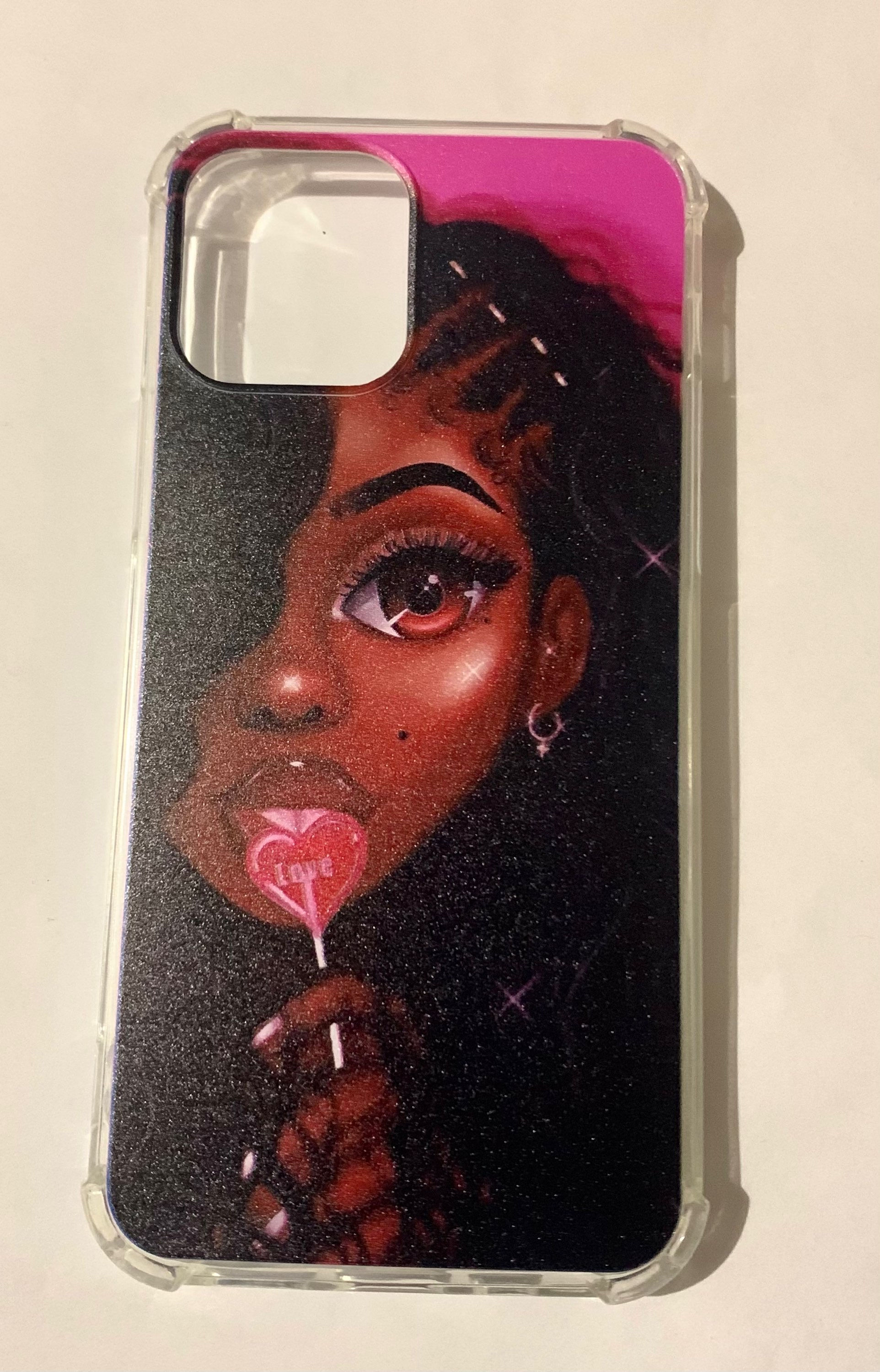 IPhon 12/12 Pro African American Afro Girls Case