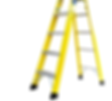 A standing yellow stepladder