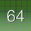 Thumbnail: Green blocks with white-colored text "64" in front