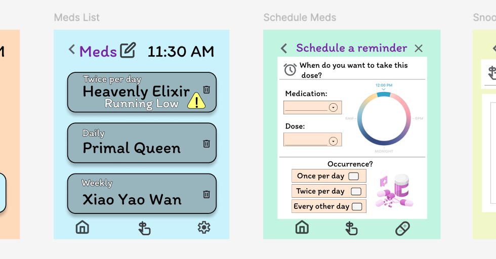 Medication Tracking Design Exploration and Showcase