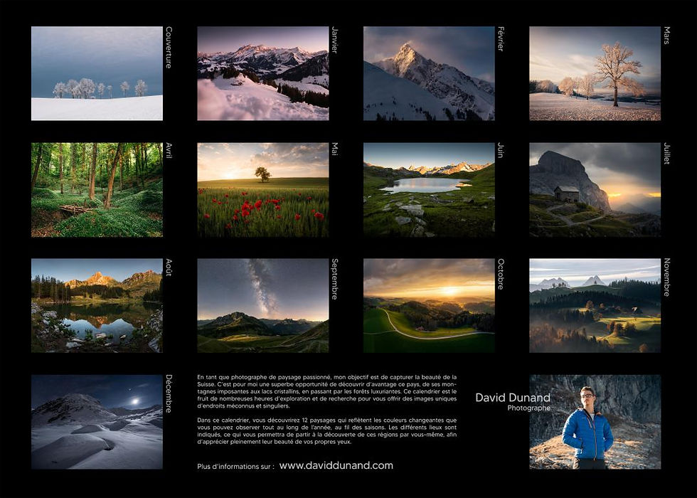 Miniature : Calendrier 2024 suisse paysages