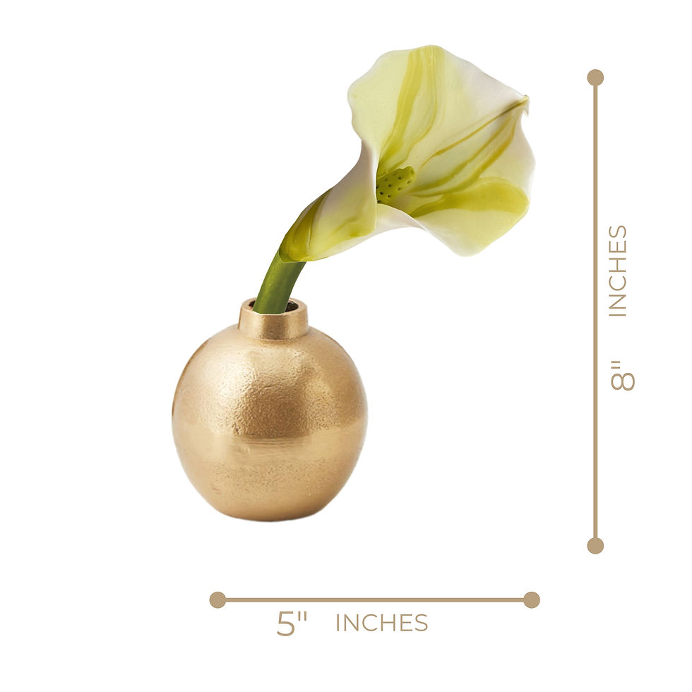 Thumbnail: GREEN CALLA IN A GOLD VASE