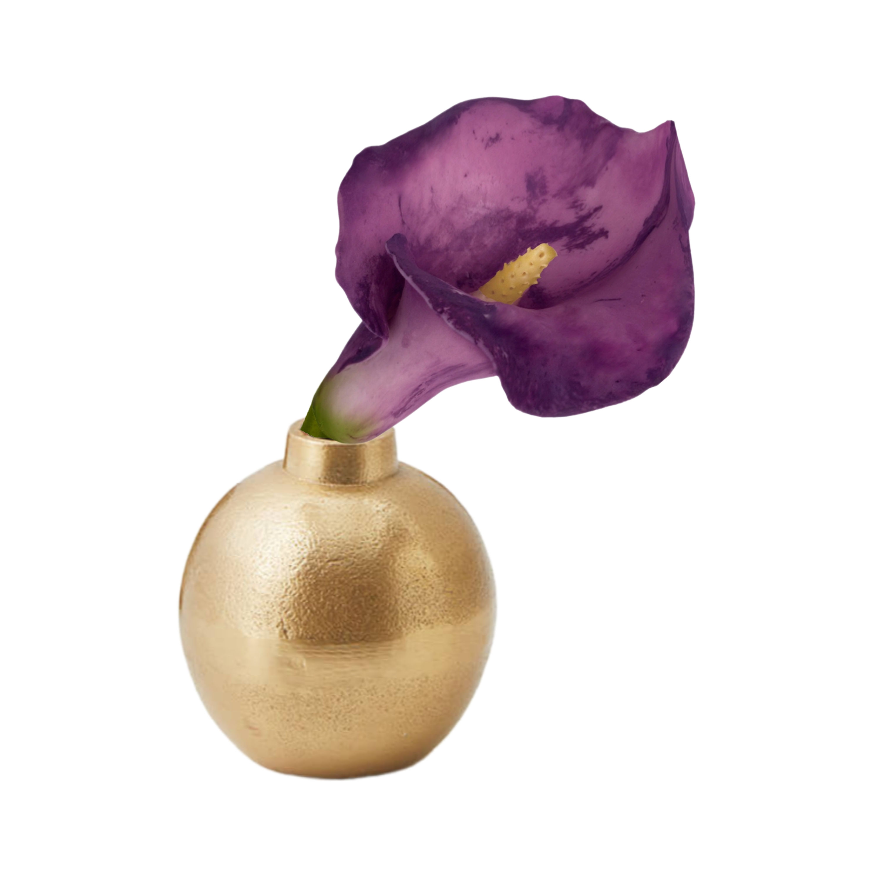 CALLA LILY IN A GOLD SPHERE