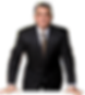 Professional man in a pinstripe suit and tie