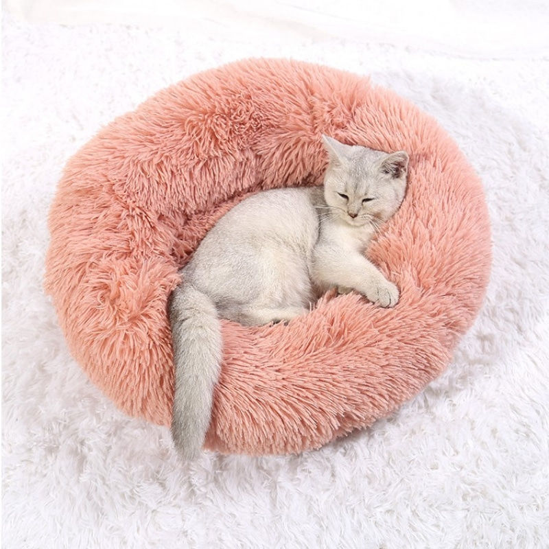 Thumbnail: 40-90cm 6 Sizes Round Pet Bed for Large Dog Bed Super Soft Cat Bed Plush Dog Hou