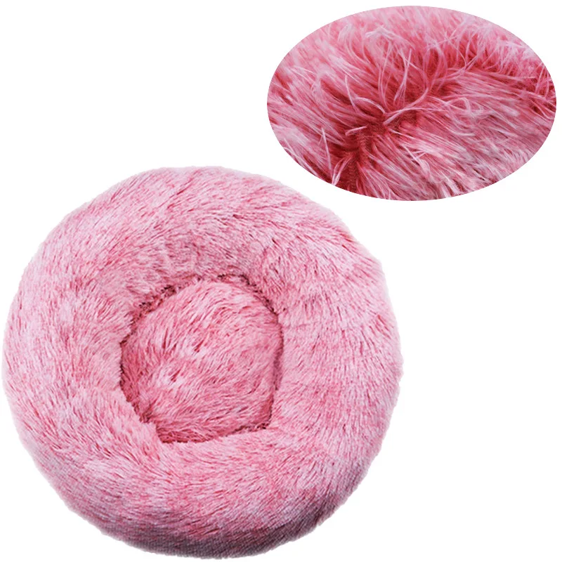 Thumbnail: 40-90cm 6 Sizes Round Pet Bed for Large Dog Bed Super Soft Cat Bed Plush Dog Hou