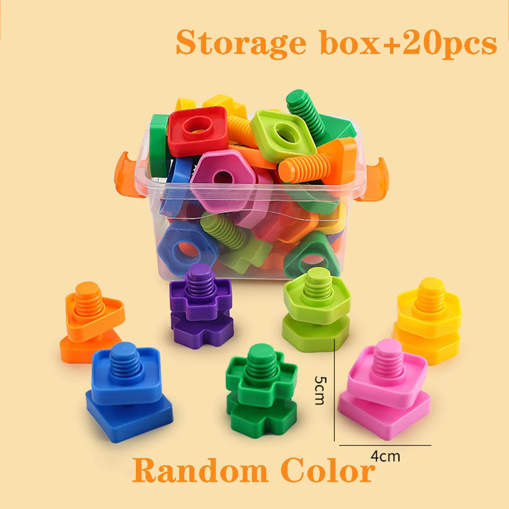 10/20pcs Set Screwing Building Blocks Creative Mosaic Puzzle Toys for Children P
