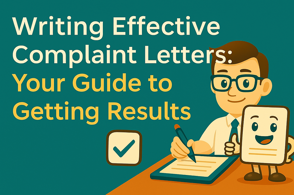 Writing Effective Complaint Letters: Your Guide to Getting Results