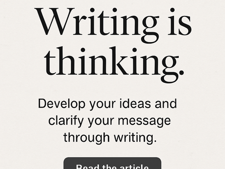 Writing is Thinking - Why Writing is Your Words on Paper