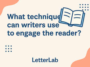 What techniques can writers use to engage the reader?