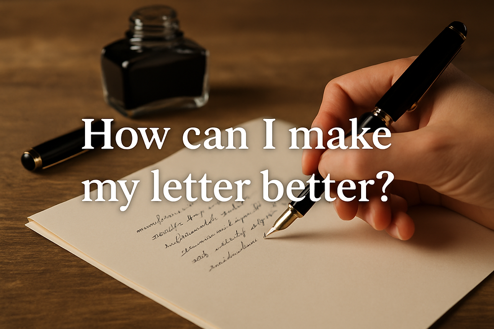 How can I make my letter better?