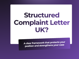 Structured Complaint Letter UK: A Clear Framework