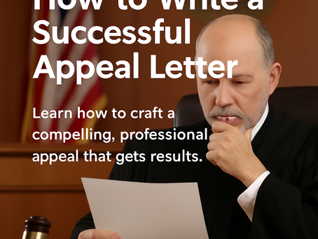 How Do You Write a Successful Appeal Letter?