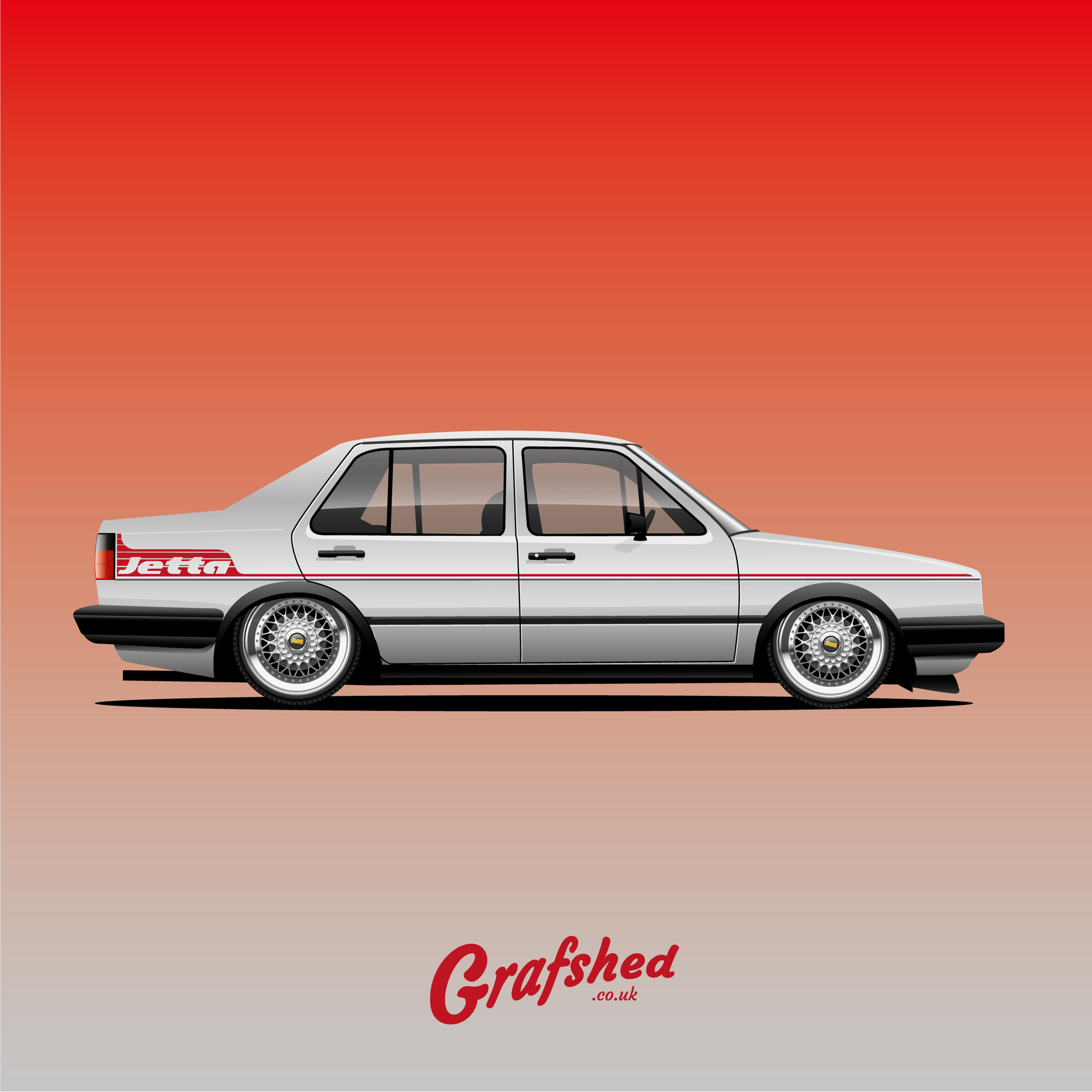Mk2 Jetta side decal coupe or 4 door