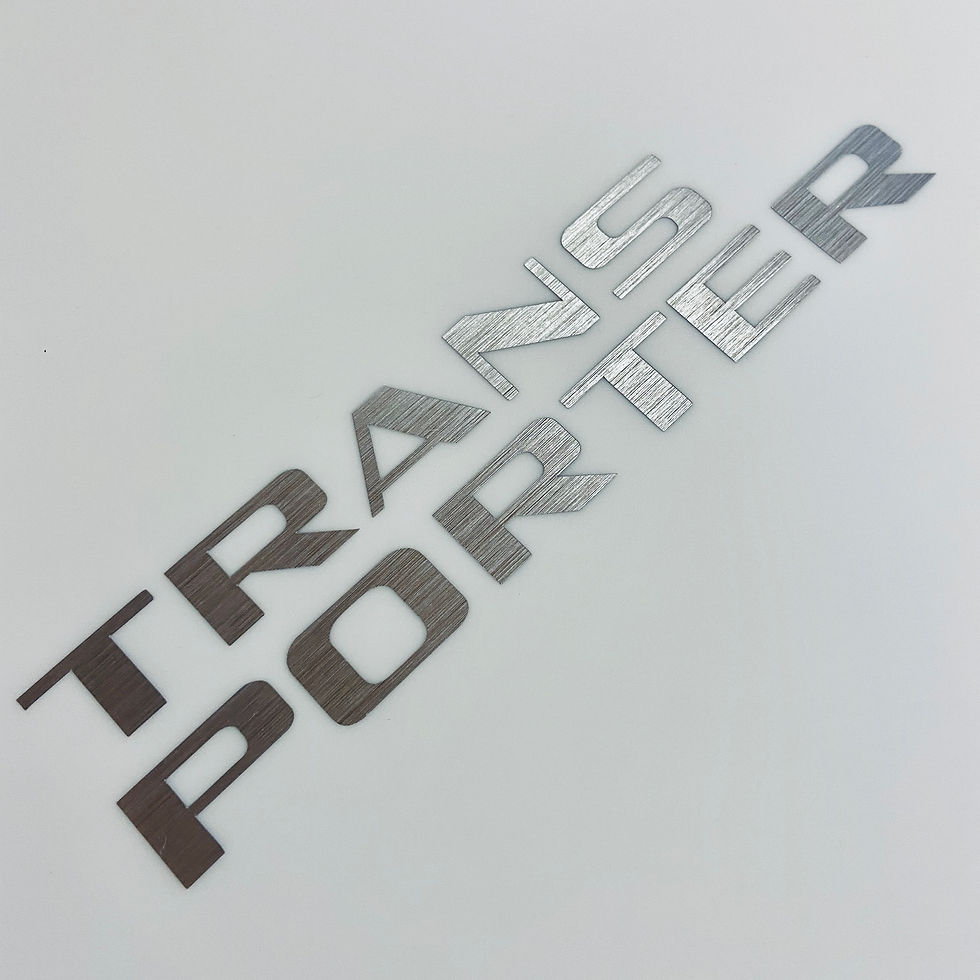 VW T3 Volkswagen Transporter Rear badge overlay