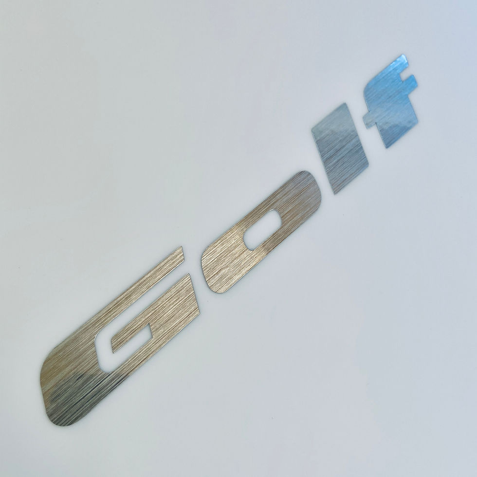 VW Mk2 late Golf Rear badge overlay