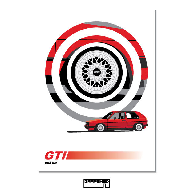 Thumbnail: Mk2 early GTI RM Poster