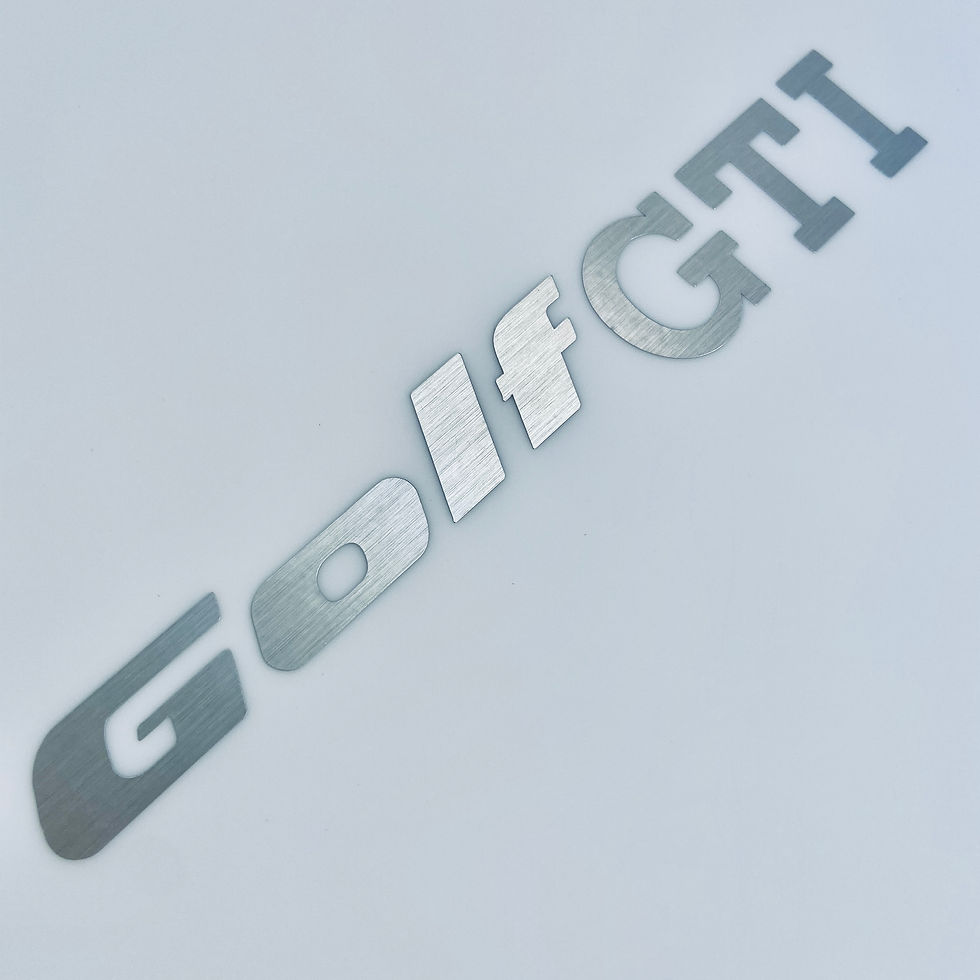 VW Mk2 Golf, Late GTI Rear badge overlay