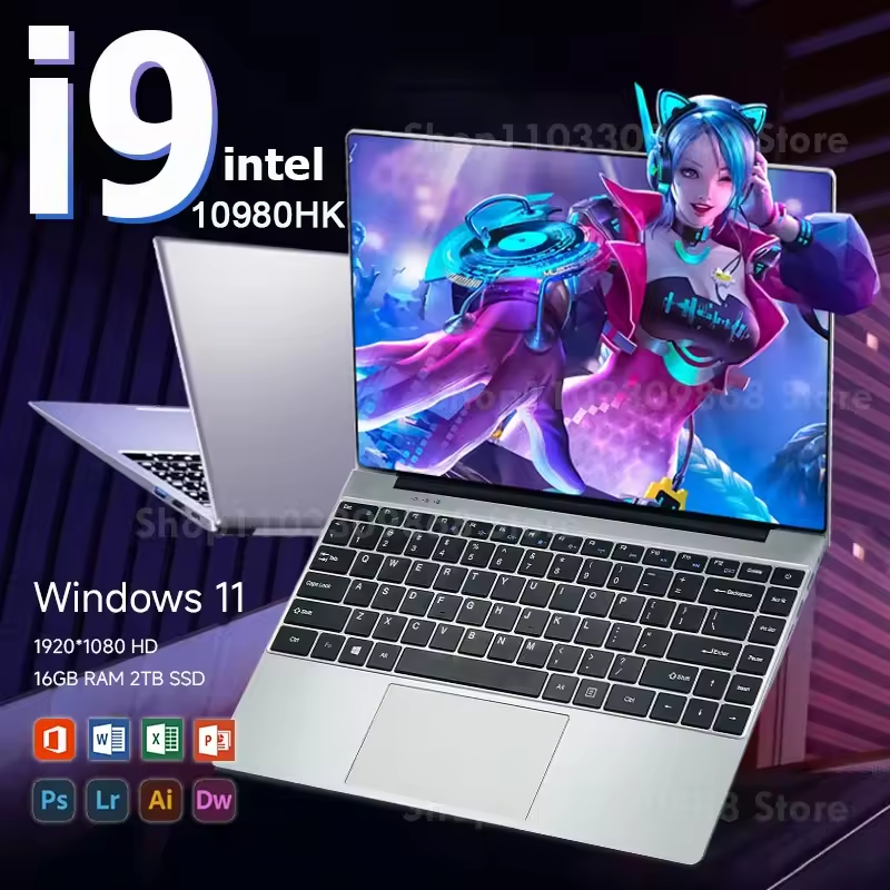 New Arrival Windows 11 i9 Laptop Intel Core i9 10980HK Gaming Laptops 16GB DDR4