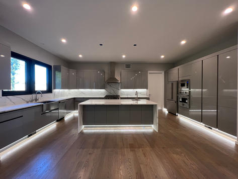 high gloss kitchen