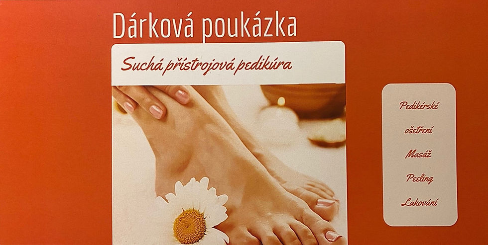 Miniatura: Dárková poukázka kompletního pedikérského ošetření