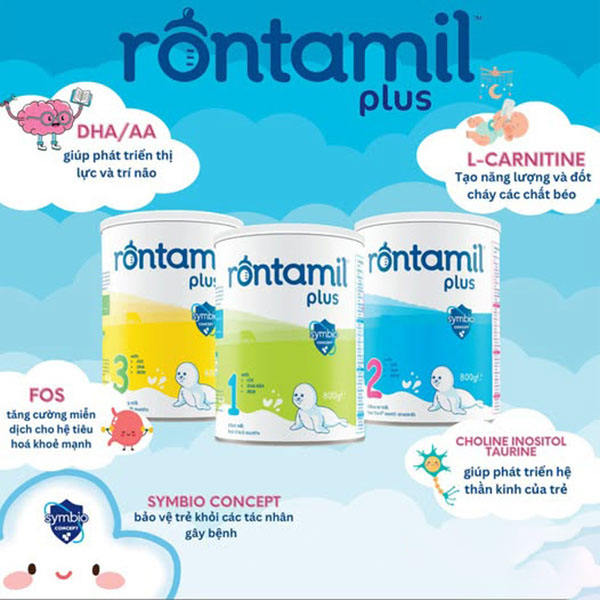 So sánh sữa Rontamil Plus với các dòng sữa công thức phổ biến hiện nay